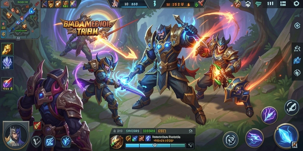 Screenshot dari gameplay intens 55RP dalam pertempuran tim.