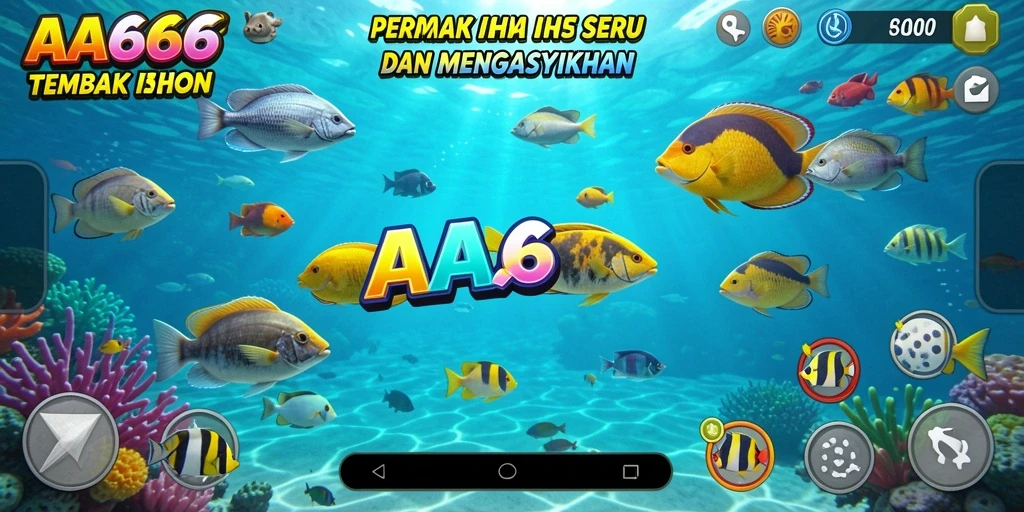 Tampilan menarik gameplay Tembak Ikan yang seru.