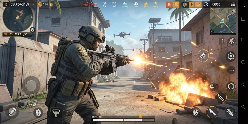 Tampilan gameplay mendebarkan dalam CADAS138.