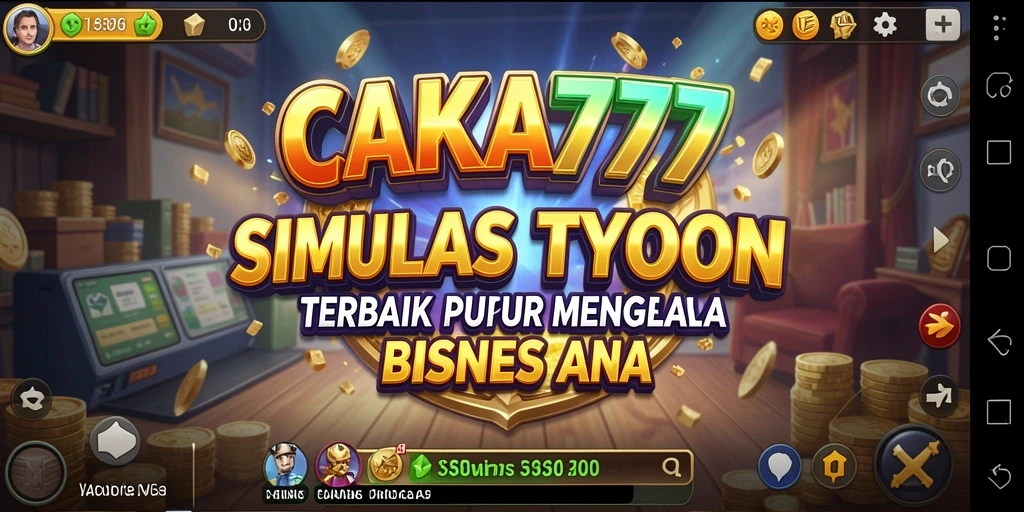 Screenshot gameplay CAKRA777 yang menampilkan manajemen bisnis seru.