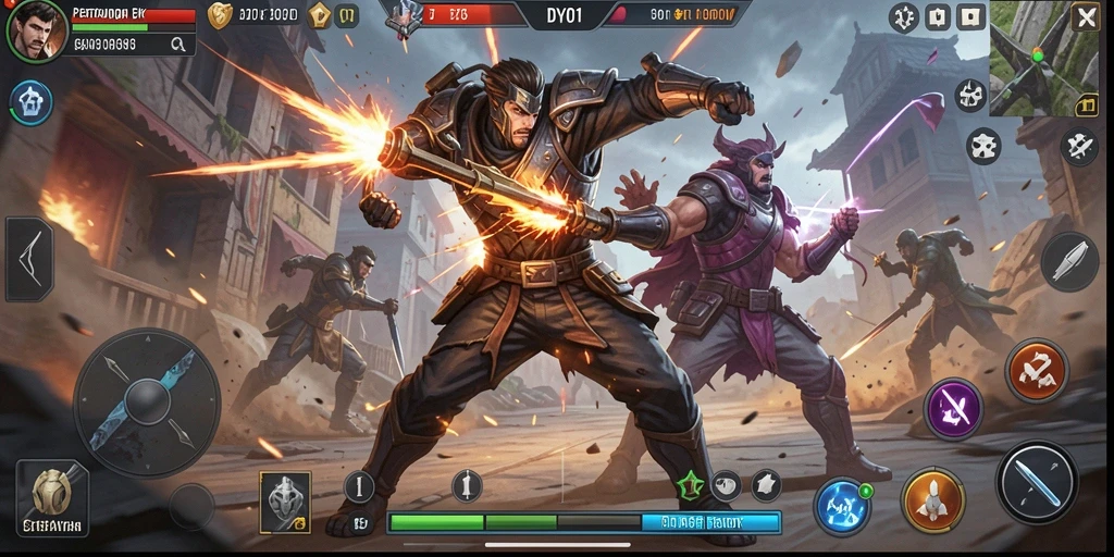 Gameplay intens DY01 dengan pertarungan seru dan grafis menawan.