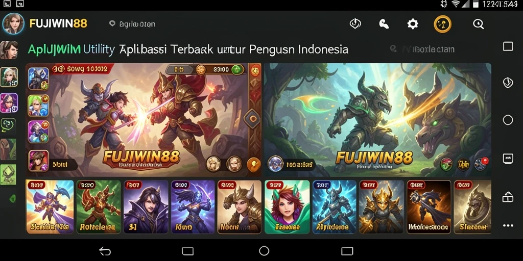 Tampilan antarmuka FUJIWIN88 yang sederhana dan menarik.