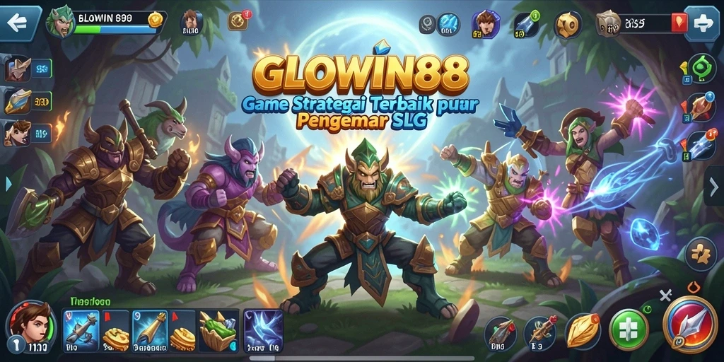 Tampilan gameplay SLG yang seru dan menantang di GLOWIN88.
