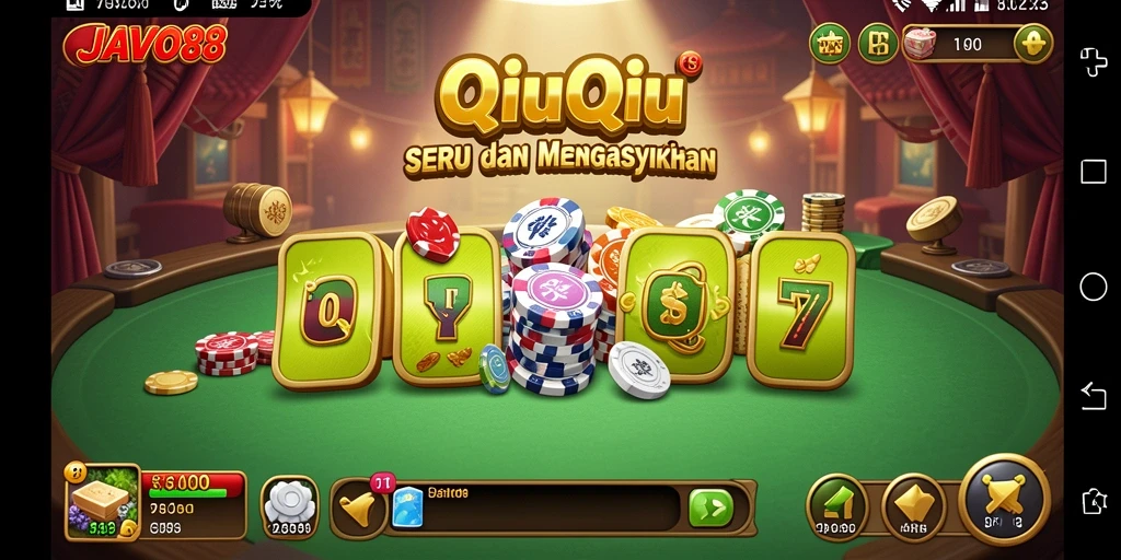 Screenshot menampilkan gameplay QiuQiu yang seru dan adiktif.