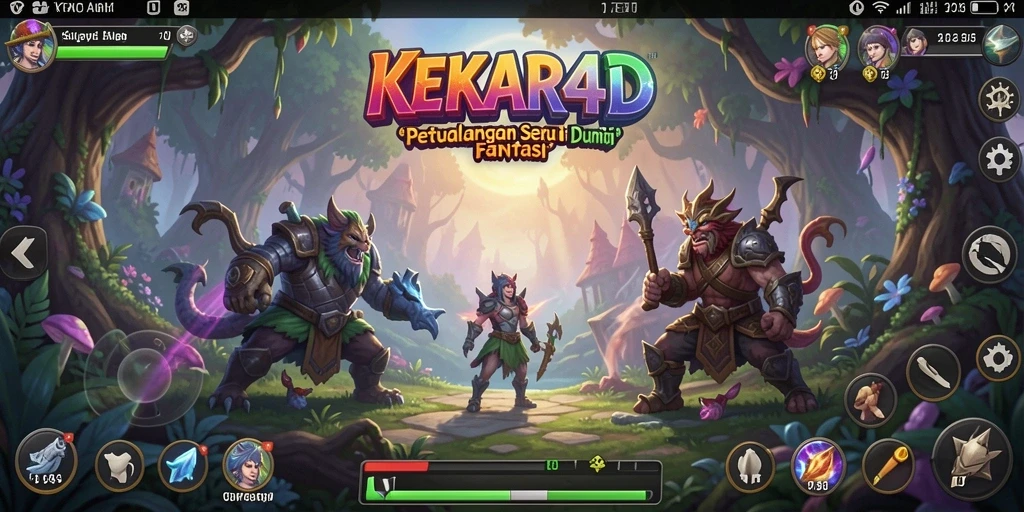 Screenshot utama KEKAR4D menampilkan aksi seru dalam petualangan yang mendebarkan.