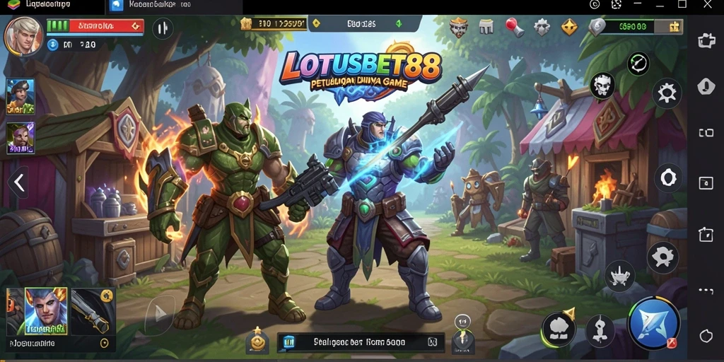 Tampilan gameplay LOTUSBET88 yang menarik dan penuh tantangan.