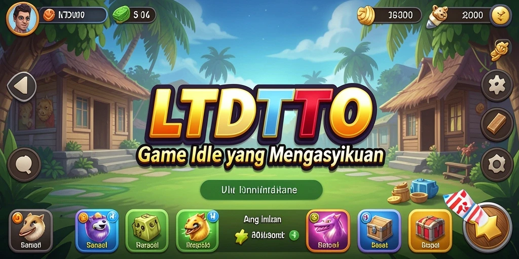 Tampilan gameplay LTDTOTO yang seru dan menghibur dalam genre Idle.