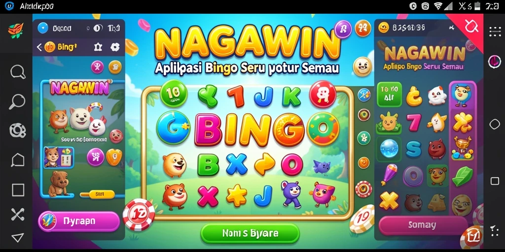 Tampilan gameplay Bingo yang seru dan interaktif di NAGAWIN.