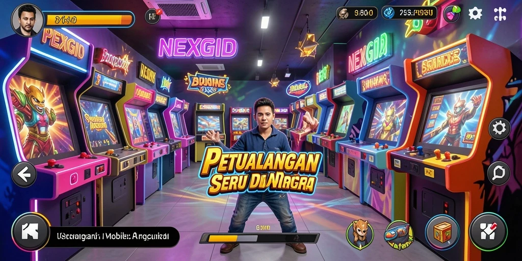 Screenshot gameplay NEXGID dengan aksi seru dan tantangan menarik.