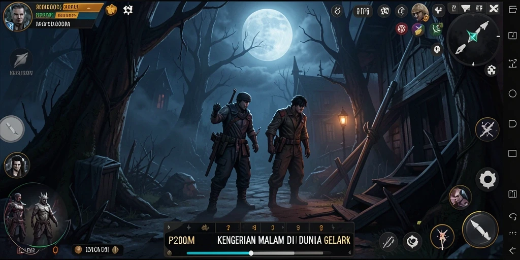Tangkapan layar dari gameplay menegangkan P200M.