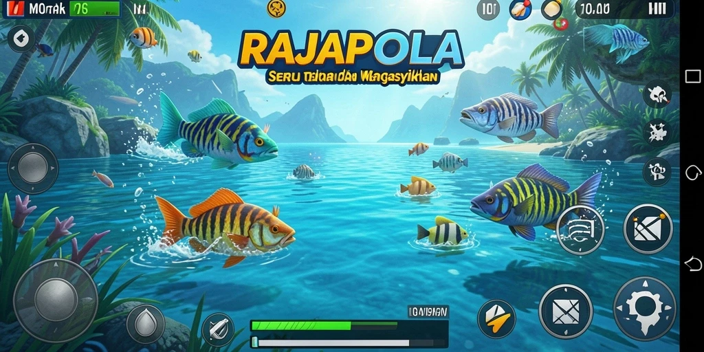 Gameplay seru RAJAPOLA yang menyenangkan.